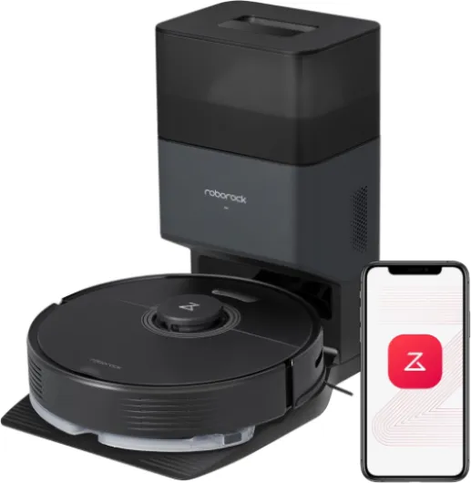 Q7 Max+ Robot Vacuum and Mop with Auto-Empty Dock Pure, Hands-Free Cleaning for up to 7 Weeks, APP-Controlled Mopping, 4200Pa Suction, No-Mop&No-Go Zones, 180mins Runtime, Works with Alexa Q7Max+ Black