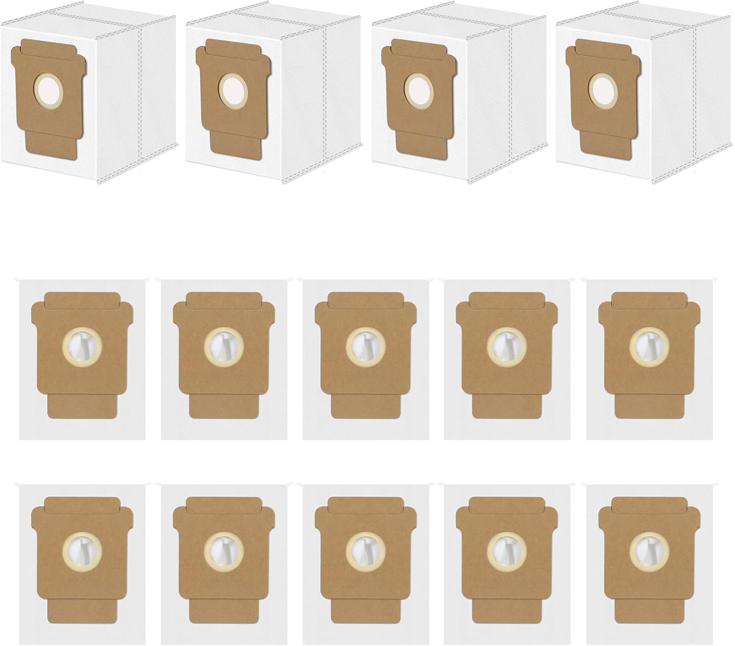 14 Pack Replacement Vacuum Bags Compatible with iRobot Roomba Q0520, 104/105 Combo, Plus 405/504/505 Combo, Max 705 Vac Clean Base Automatic Dirt Disposal Bags 105/405/505/705 14 Pack