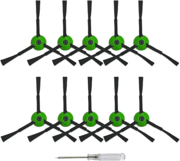 10 Pack Replacement Side Brushes Compatible with iRobot Roomba i & j & e Series All Models, Edge-Sweeping Brushes Accessories for i1+/i2+/i3+/i4+/i5+/i6+/i7+/i8+/j6+/j7+/j8+/e5/e6 Robot Vacuum 10Pack