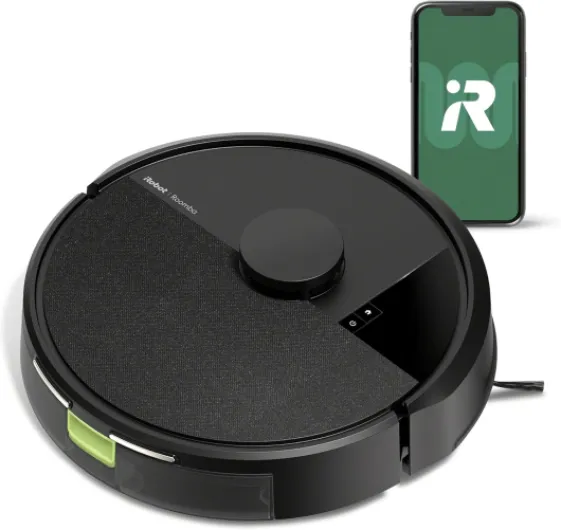 Roomba 104 Vac Robot Vacuum - Intense Power-Lifting Suction, Smart & Fast Home Mapping, Ideal for Pet Hair, LiDAR Navigation, Multi-Surface Cleaning, Cleans in Neat Rows, Self-Charging