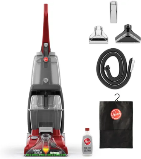 PowerScrub Deluxe Carpet Cleaner Machine for Carpet and Upholstery, Deep Cleaning Carpet Shampooer Machine with Multi-Purpose Tools, Pair Carpet Cleaner Solution