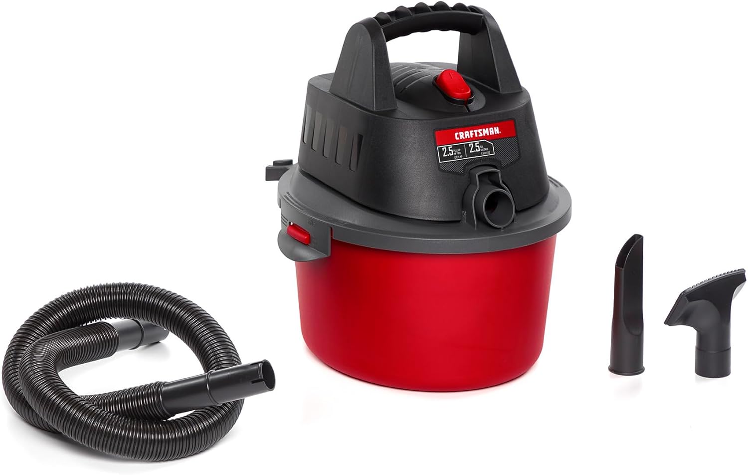 CMXEVBE17250 2.5 Gallon 2.5 Peak HP Wet Dry Vac, Portable Shop Vacuum Wet and Dry with Filter Bag, Hose and Attachments for Cleaning in The Home