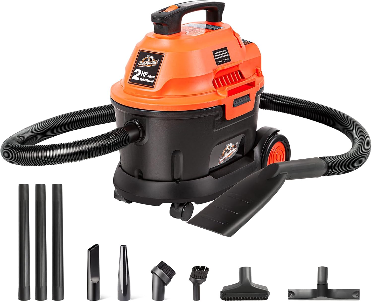 AA255W Wet/Dry Utility Vac 2.5 Gallon, 2.5-Gallon,120 Volts (AC), Orange/Black Update 2.5 Gal