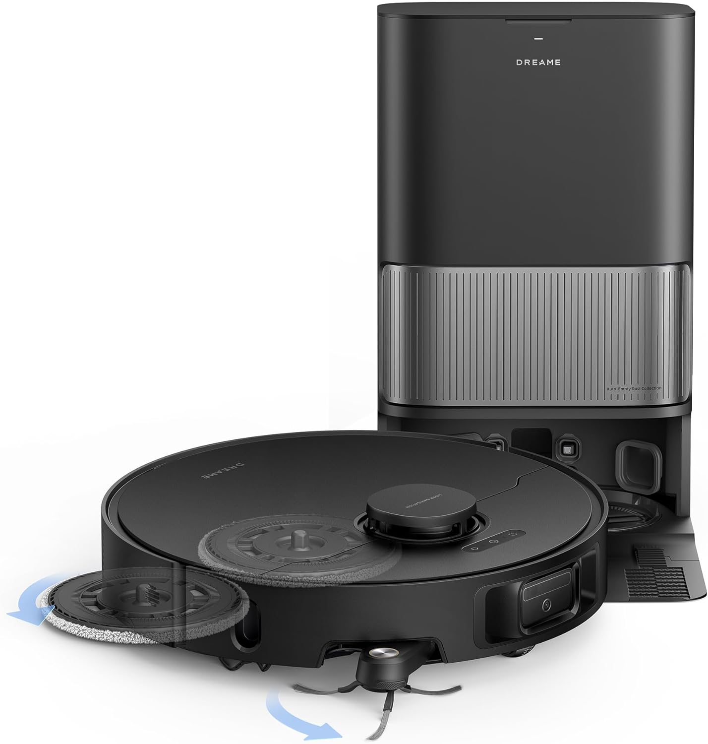 L40s Ultra Robot Vacuum and Mop, Auto-Empty, Mop Self-Cleaning, 1,9000Pa Suction, 100% Detangling DuoBrush, Extending Mops and Side Brush, 40mm Obstacle Clearing, App & Voice Control (Black) L40sUltra-Black