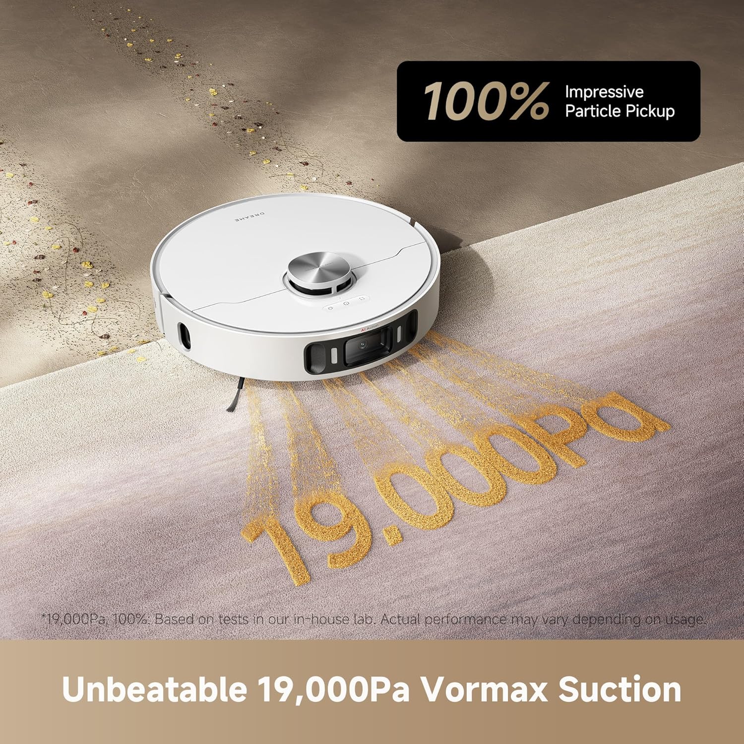 L40 Ultra AE Robot Vacuum and Mop, 19,000Pa Suction, Diverse Brush Selection, Flexible Mop & 75°C Self Cleaning Washboard, All-in-One Station, Tangle-Free, Auto Refill, Voice Control L40s Ultra AE