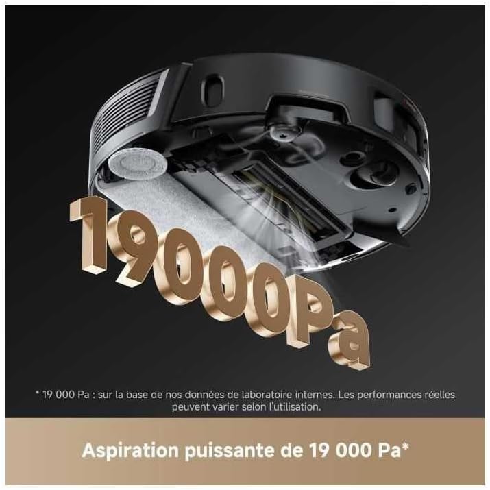 Mova Z50 Ultra robot vacuum cleaner with a powerful 36 ° C self-cleaning crawler type mop, 19,000 Pa strong suction power and real-time detection of multiple types of dirt.