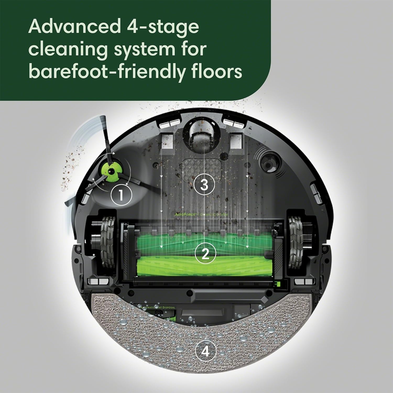 Roomba Combo 10 Max Robot Vacuum and Mop + AutoWash Dock - Multi-Functional Base, Refills Bin, Washes & Dries It's Pad, Self-Emptying, Auto-Retract Pad, Avoids Obstacles