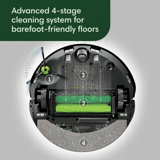 Roomba Combo 10 Max Robot Vacuum and Mop + AutoWash Dock - Multi-Functional Base, Refills Bin, Washes & Dries It's Pad, Self-Emptying, Auto-Retract Pad, Avoids Obstacles