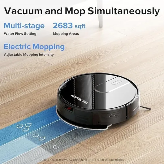 ROPVACNIC Robot Vacuum Cleaner Robot Vacuum and Mop Combo with 5200Pa Suction, Personalized Cleaning Adjustments, Self-Charging Robotic Vacuum Cleaner, Advanced Obstacle Avoidance