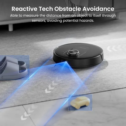 Robot Vacuum Cleaner with Mop, 8000Pa Strong Suction, Up to 8 Weeks of Hands Free Cleaning, Smart Obstacle Avoidance, Lidar Navigation, APP/Remote/Voice Control, for Floors Carpets