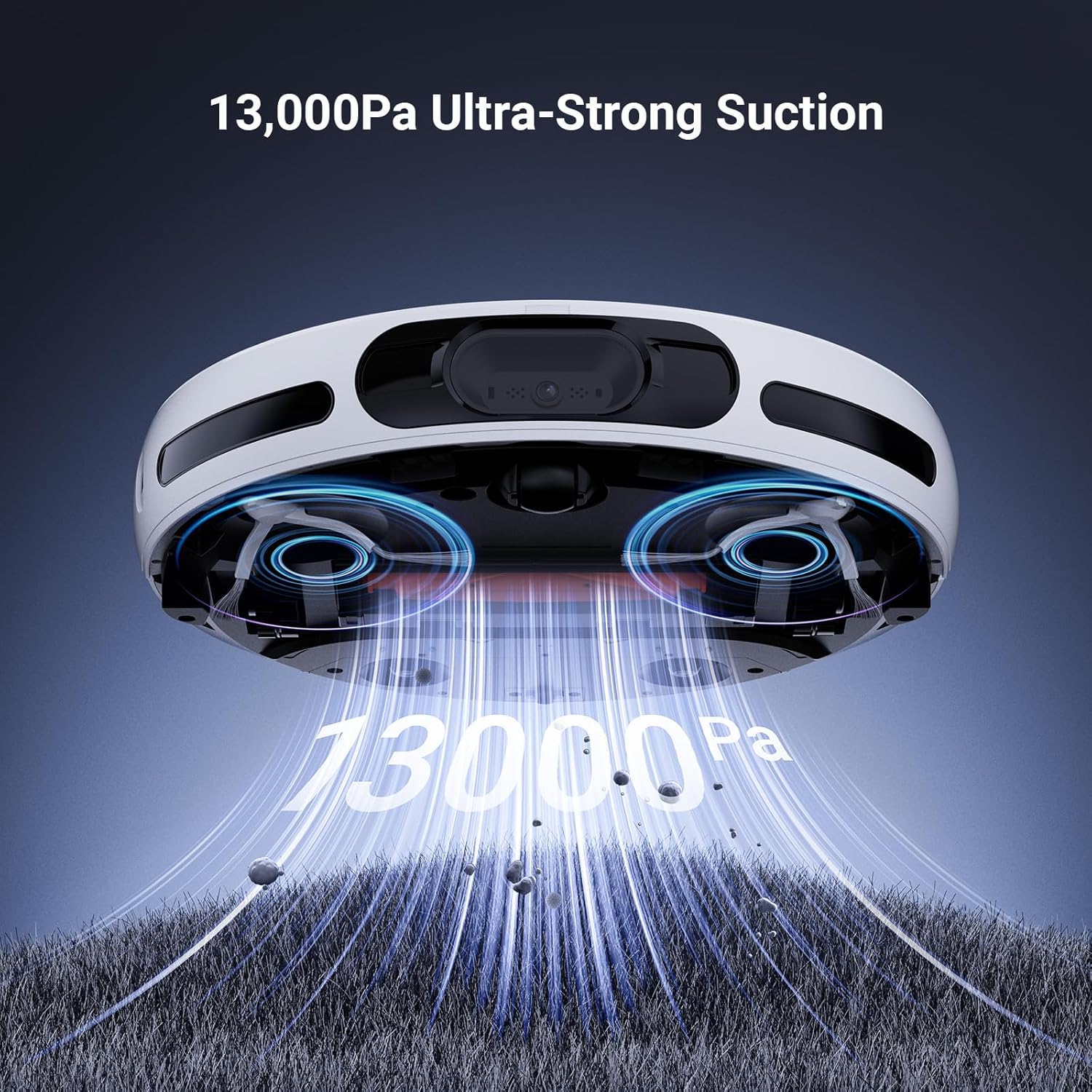 RS20 Max Robot Vacuum Cleaner 13000 Pa with 3-in-1 Base Station, Self-cleaning, CutFree Brush Systmes, 1080P Camera & LDS Navigation, Carpet Detection, Automatic Mop Detachment, Hot Water 60°C