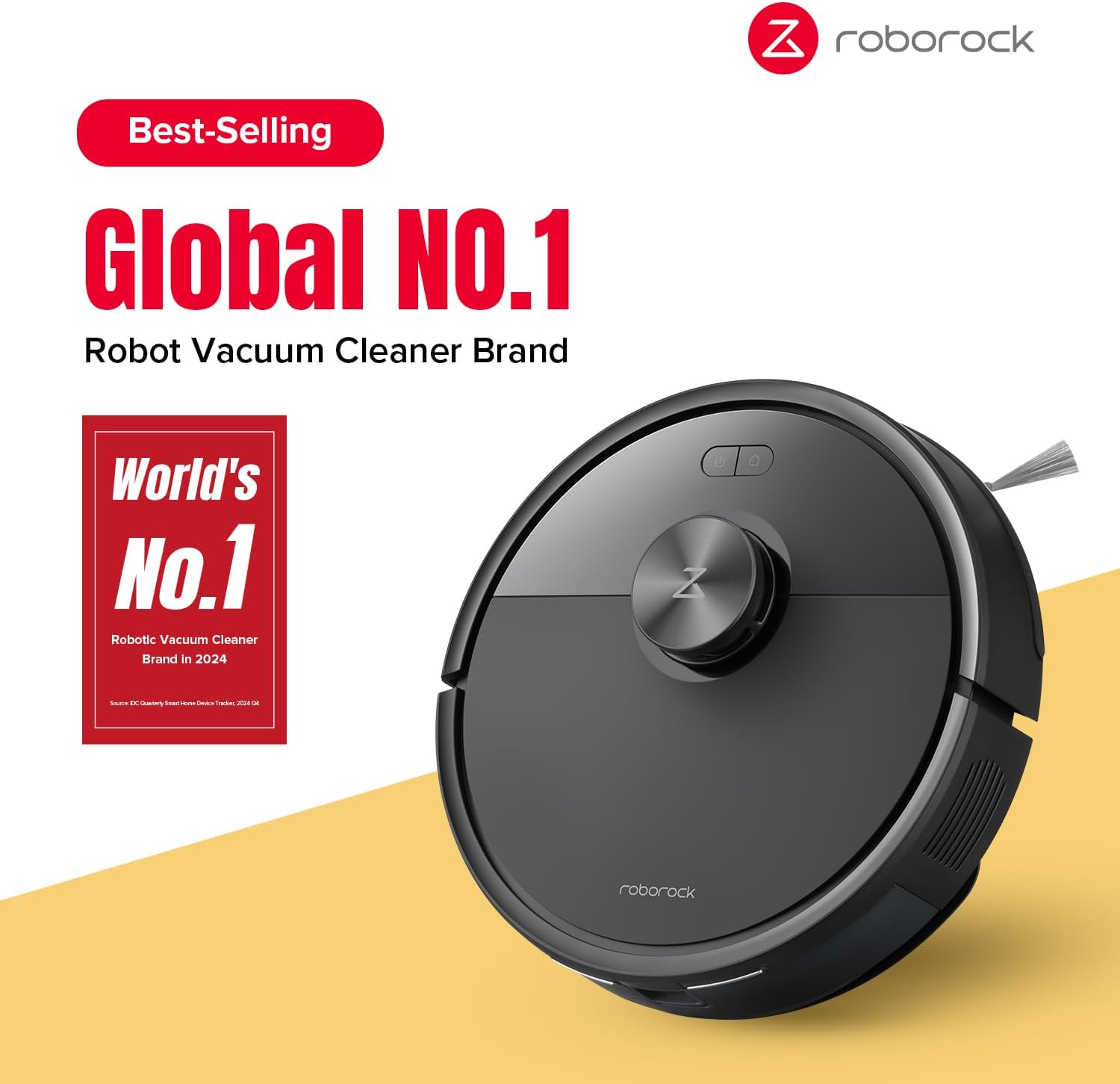 Q7 M5 Robot Vacuum Cleaner with Mop, 10,000Pa HyperForce Suction, Dual Anti-Tangle System, PreciSense LiDAR Navigation, APP-Controlled Mopping, Ideal for Pet Hair and Hard Floors Black