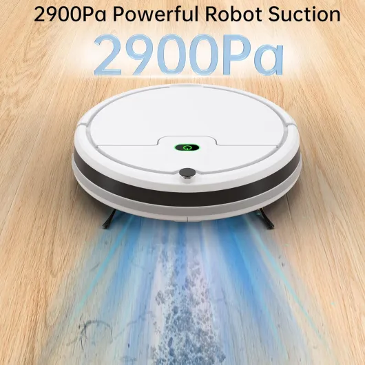 Robot Vacuums, Automatic Robotic Vacuum Cleaner, 3000Pa Strong Suction Self-Charging Robot Vacuum Cleaners, Slim, Quiet,Tangle Free Robot Aspirateur Ideal for Pet Hair and Hard Floor (White)