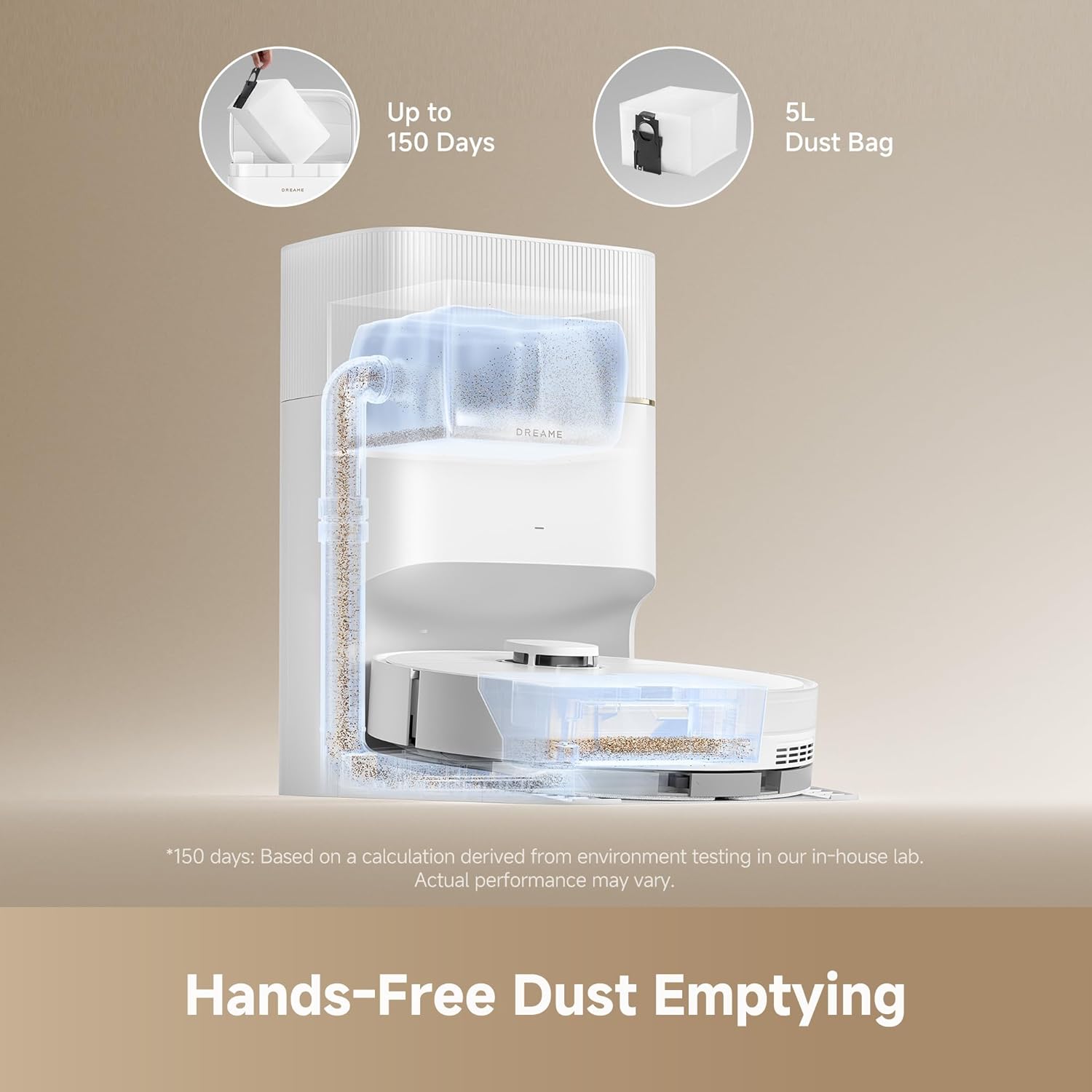 D20 Pro Plus Robot Vacuum, 13,000Pa Suction, DuoBrush for Pet Hair, Corner Cleaning, Self-Emptying, LDS Navigation & Laser Avoidance, 2-in-1 Vacuum&Mop, Hard Floors&Carpets, 5,200mAh Battery