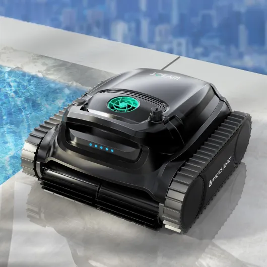 M1 Pool Cleaner Robot, App Controlled Robotic Pool Vacuum, 300 Mins Runtime, 6 Path Planning & 7 Working Modes, Dual Filtration System