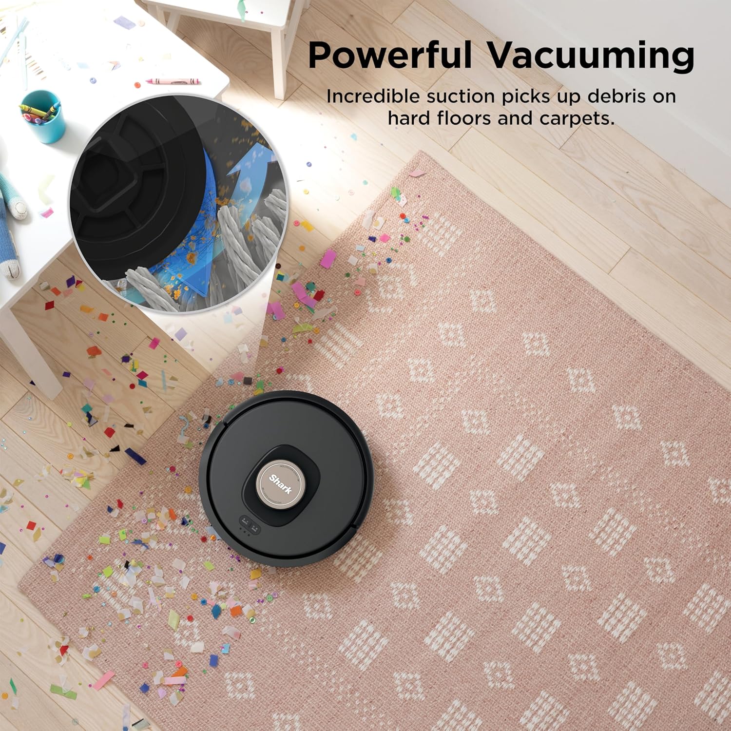 AV2501AE AI Robot Vacuum with XL HEPA Self-Empty Base, Bagless, 60-Day Capacity, LIDAR Navigation, Perfect for Pet Hair, Compatible with Alexa, Wi-Fi Connected, Carpet & Hard Floor, Black